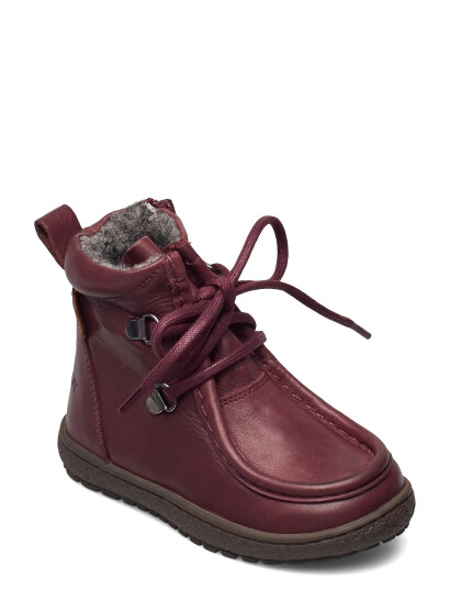 En Fant Lace/Zip Tex Leather - Red - 19 En Fant Lace/Zip Tex Leather - Red - 19