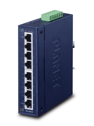 PLANET IGS-801T 8-Port 10/100/1000T Industrial Gigabit Ethernet Switch (4711213687792) PLANET IGS-801T 8-Port 10/100/1000T Industrial Gigabit Ethernet Switch (4711213687792)