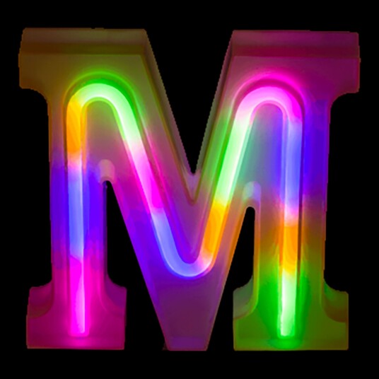 Out of the Blue LED Bokstav Neon - Bokstav M