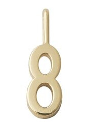 Design Letters Lucky Numbers 10 mm Gold 0-9 No. 008