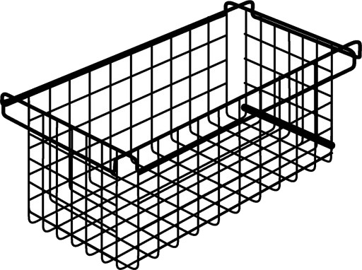 Bleiekurv, 402x212x174 mm, for Pressalit veggskinne