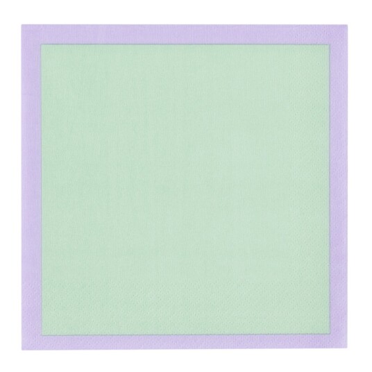 iittala Play serviett 33x33 cm 20 stk mint/lilla iittala Play serviett 33x33 cm 20 stk mint/lilla