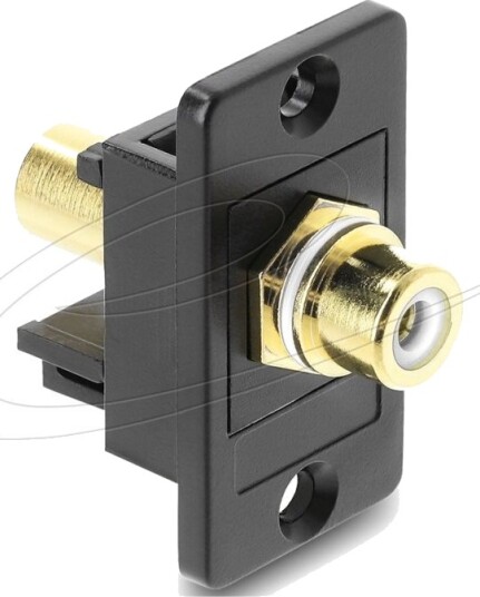 Delock Monteringsplate Rca Svart Hvit