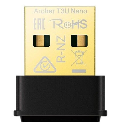 TP-Link Archer T3U Nano AC1300 Nano Wireless MU-MIMO USB Adapter TP-Link Archer T3U Nano AC1300 Nano Wireless MU-MIMO USB Adapter