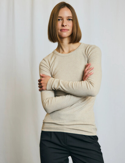 Bruun & Stengade Bs Margrethe Regular Fit Top Beige M