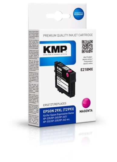 Kmp E218mx Fiolblå Pigmentbasert Blekk 6,4 Ml 450 Sider