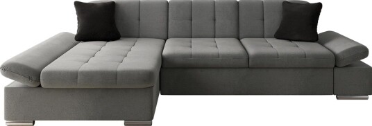 Djerra Sofa med Divan 3 seter   Grå/Svart