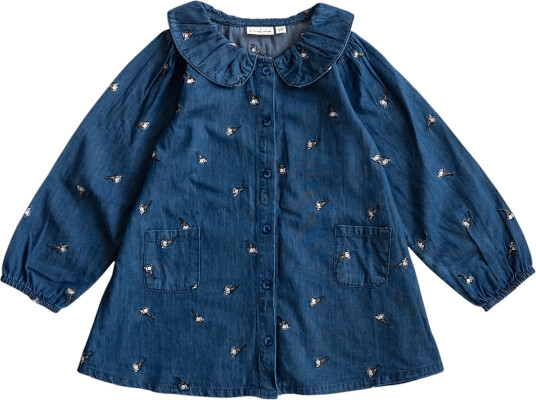 LouieLouie Klara Dress Denim Blue 98 LouieLouie Klara Dress Denim Blue 98