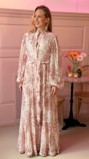 Love Lolina Violetta Maxi Dress Pink M