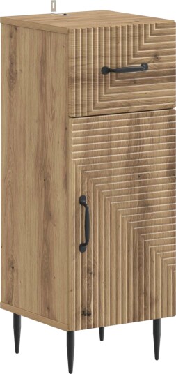 vidaXL Baderom Oppbevaringsskap HAARLEM Artisan eik 30 x 31 x 80 cm