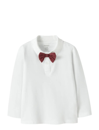 Name It Nmmrogula Langermet Polo Topp Hvit 98
