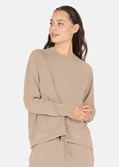 Athlecia Jacey W Crew Neck Vintage Khaki 38 Treningstrøyer