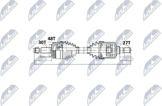 Nty Drivaksel NTY NPW KA 326 Nty Drivaksel NTY NPW KA 326