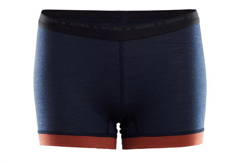 Aclima LightWool Hipster, Dame Navy Blazer Red ochre XS