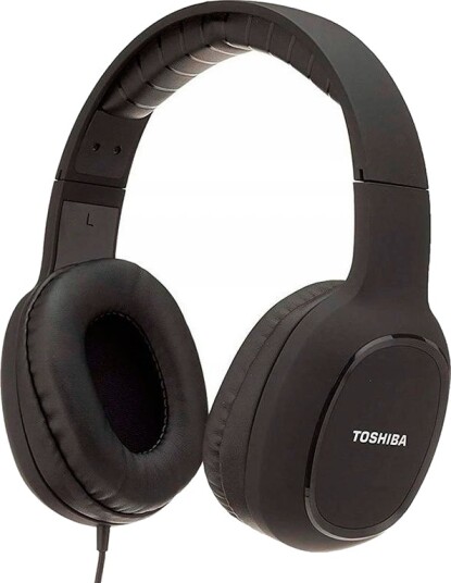 Toshiba RZE D160H On Ear Hodetelefoner Svart Toshiba RZE D160H On Ear Hodetelefoner Svart