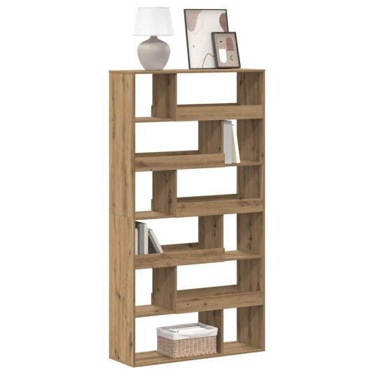 Bokhylle artisan eik 100x33x187,5 cm konstruert tre