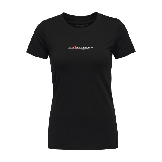 Black Diamond Women's Heritage Wordmark Shortsleeve Tee Black XS