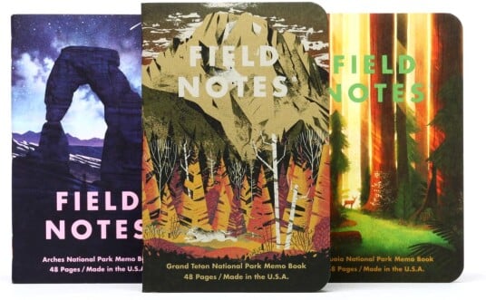 Field Notes National Parks Memo Series D 3-Pakk