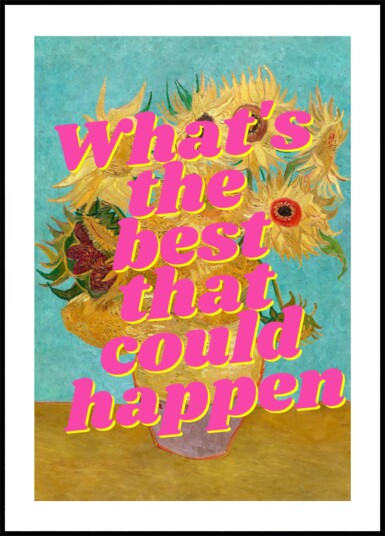 Vibrant Sunflowers Quote Plakat / 100x150 Vibrant Sunflowers Quote Plakat / 100x150