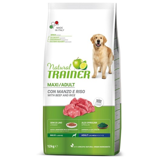 Trainer Natural Dog Nova Foods Trainer Natural Maxi Storfekjøtt Ris Og Ginseng 12 kg Trainer Natural Dog Nova Foods Trainer Natural Maxi Storfekjøtt Ris Og Ginseng 12 kg