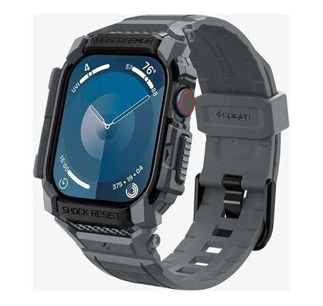 Spigen Rugged Armor Pro dark gray Apple Watch 10 46mm Spigen Rugged Armor Pro dark gray Apple Watch 10 46mm