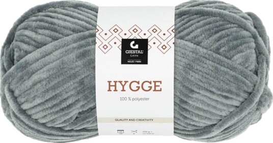 Gjestal Garn  Hygge Grå 2107, 100g