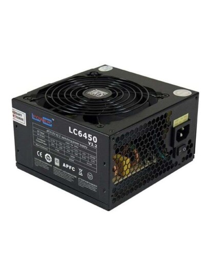 LC Power Super Silent LC6450 V2.2 - 450W Strømforsyning (PSU) - 450 Watt - 120 mm - 80 Plus White sertifisert LC Power Super Silent LC6450 V2.2 - 450W Strømforsyning (PSU) - 450 Watt - 120 mm - 80 Plus White sertifisert