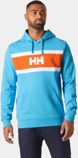 Helly Hansen Salt Bomull Hettegenser Herre Blå Hvit S Helly Hansen Salt Bomull Hettegenser Herre Blå Hvit S
