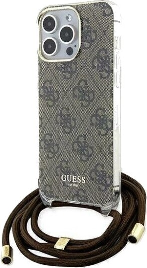 Guess Crossbody-Snore 4G-Print Deksel Til Iphone 15 Pro - Brun