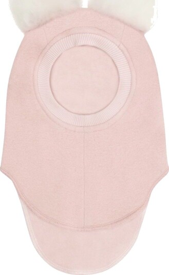 HUTTEliHUT balaclava i ull m/alpakkadusker, Rose Smoke (2-4 år) 2-4 år