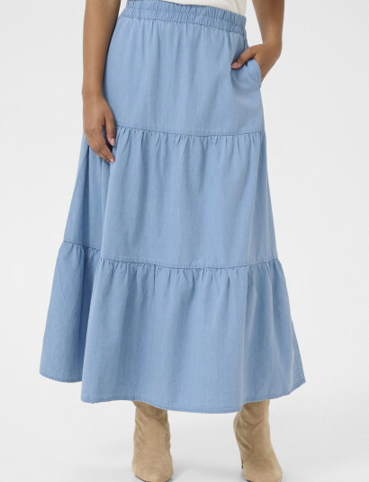 Cream Crviola Skirt - Blue - 46