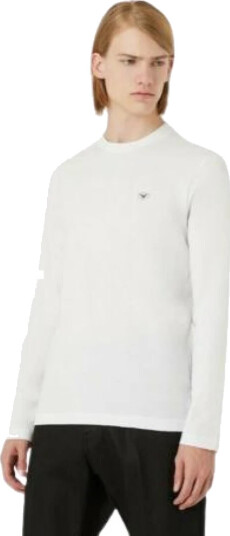 Emporio Armani Herre Strikkevarer Hvit L, Emporio Armani Herre Strikkevarer Hvit L,