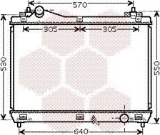 VAN WEZEL 52002103 Radiator, motorkjøling