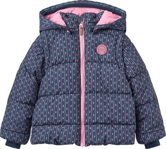 Copenhagen Colors 2 In 1 Puffer Jacket W. Removable Sleeves   NAVY FLOWER AOP   146