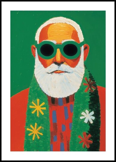 Sunny Santa Style Poster Plakat / 70x100cm