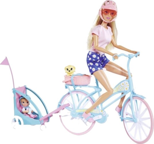 Simba Steffi Bike Ride Doll with Bike 3+ år