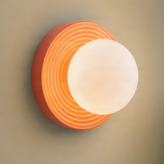 Vegglampe Lindby Harriet dimmbar Oransje Stue Keramikk Moderne Oransje