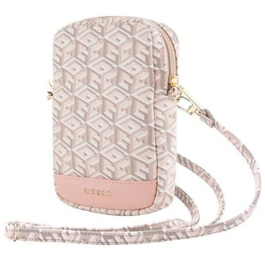 Däklas Guess Torebka Guwbzpgcspgp Rosa/Rosa Zip Gcube Bottom Stripe