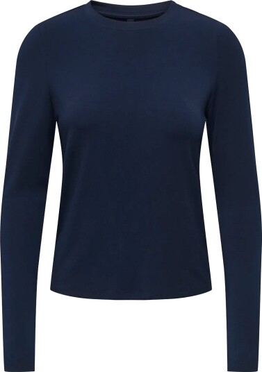 ONLY Onlbamboo L/S O Neck Top Jrs   Navy   XL