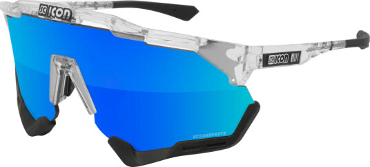 Scicon Aeroshade XL sykkelbriller crystal/multimirror blå