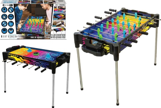 Merchandt Ambassador 2 i 1 fotball og lufthockey vendbar neonarkade MA8150D_NH