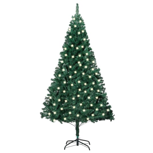vidaXL Kunstig juletre med LED og tykke grener grønn 120 cm vidaXL Kunstig juletre med LED og tykke grener grønn 120 cm