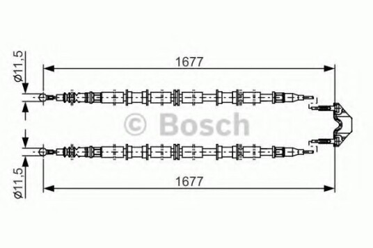 Bosch Tautrekk parkeringsbrems BOSCH 1 987 482 141