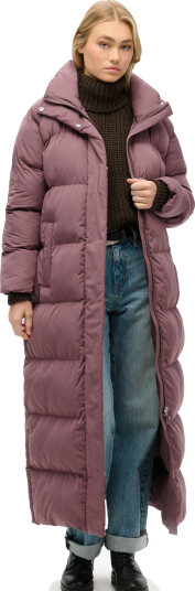 Superdry Maxi Longline Puffer Jacket Purple XS Superdry Maxi Longline Puffer Jacket Purple XS