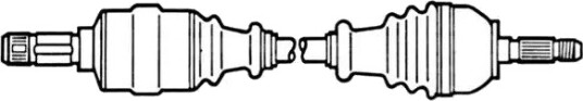 ERA Benelux DA008811 Drivaksel