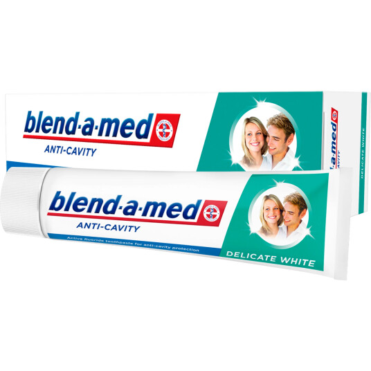 BLEND A MED Tannkrem Delikat White Anti Cavity 75 ml. BLEND A MED Tannkrem Delikat White Anti Cavity 75 ml.