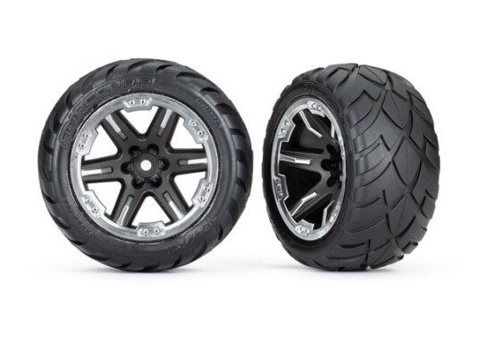Traxxas 6775X Anaconda/RXT Black & Chrome 2,8" TSM Rated2