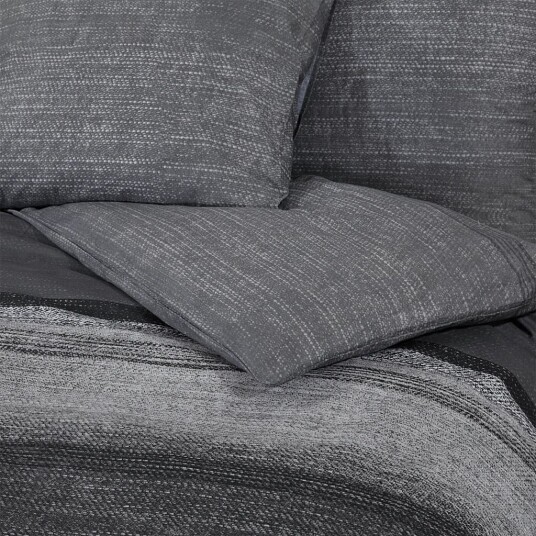  Sengesett mørkegrå 260x220 cm bomull 8720845432829
