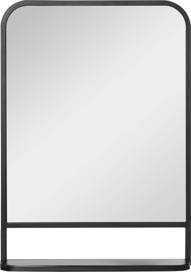 Moderne rektangulært veggspeil med hylle 70x50 cm Moderne rektangulært veggspeil med hylle 70x50 cm