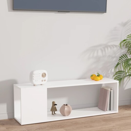 vidaXL TV-benk hvit 100x24x32 cm sponplate vidaXL TV-benk hvit 100x24x32 cm sponplate